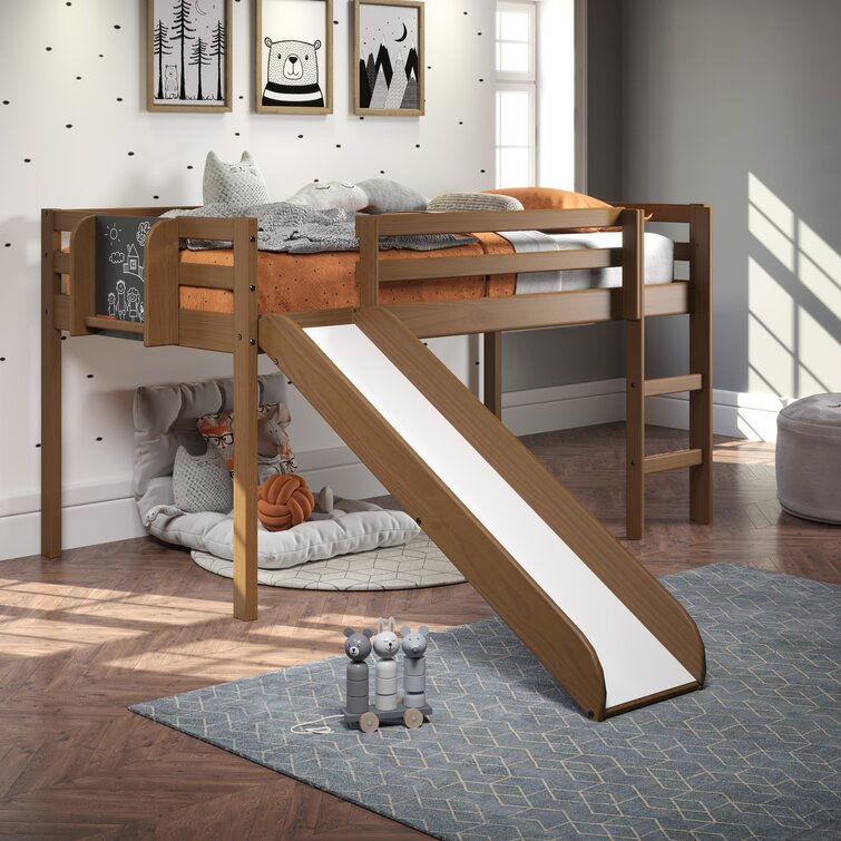 Boy twin loft sale bed with slide